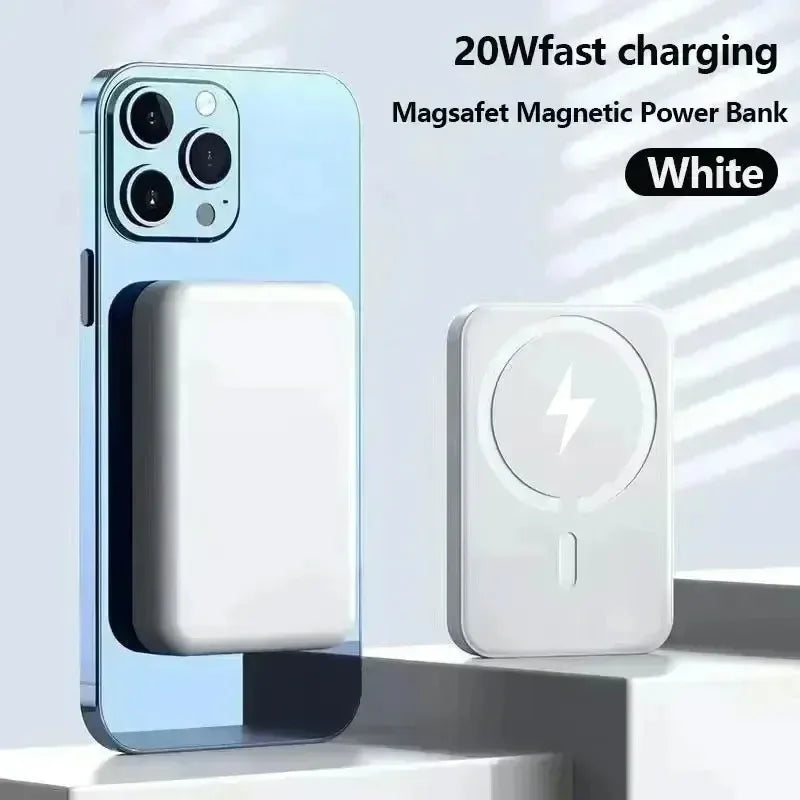 50,000mAh Magnetic Power Bank – 20W Fast Charging, Wireless & USB-C External Battery Pack for iPhone 13–15, Xiaomi, Samsung