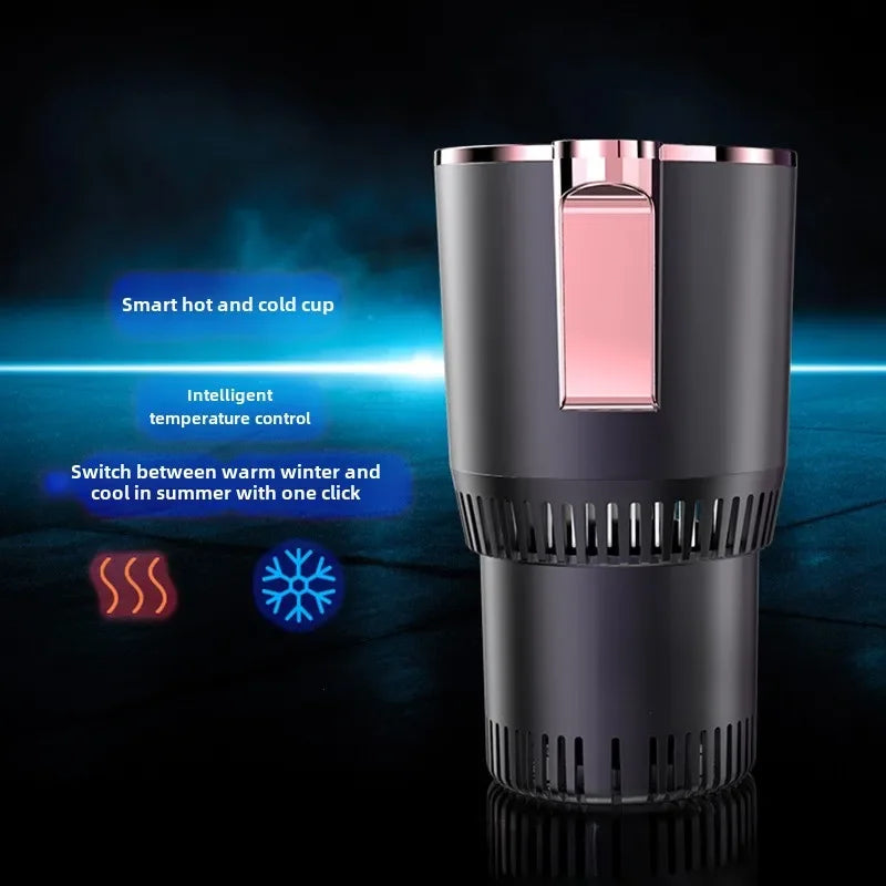 Smart Car 2-in-1 Hot & Cold Cup Holder – Fast Heating & Cooling Mini Drink Warmer & Cooler with Touchscreen Control