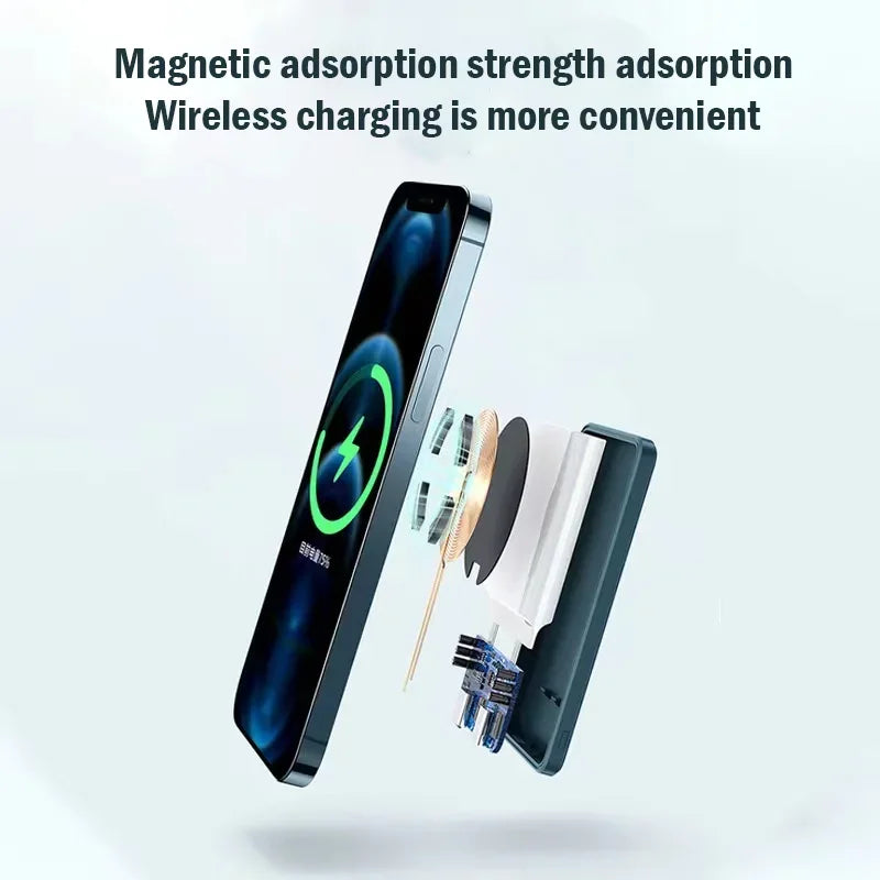 50,000mAh Magnetic Power Bank – 20W Fast Charging, Wireless & USB-C External Battery Pack for iPhone 13–15, Xiaomi, Samsung