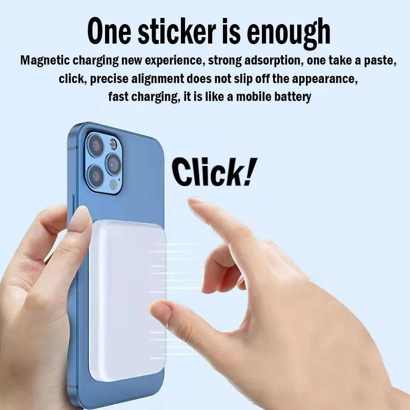 50,000mAh Magnetic Power Bank – 20W Fast Charging, Wireless & USB-C External Battery Pack for iPhone 13–15, Xiaomi, Samsung
