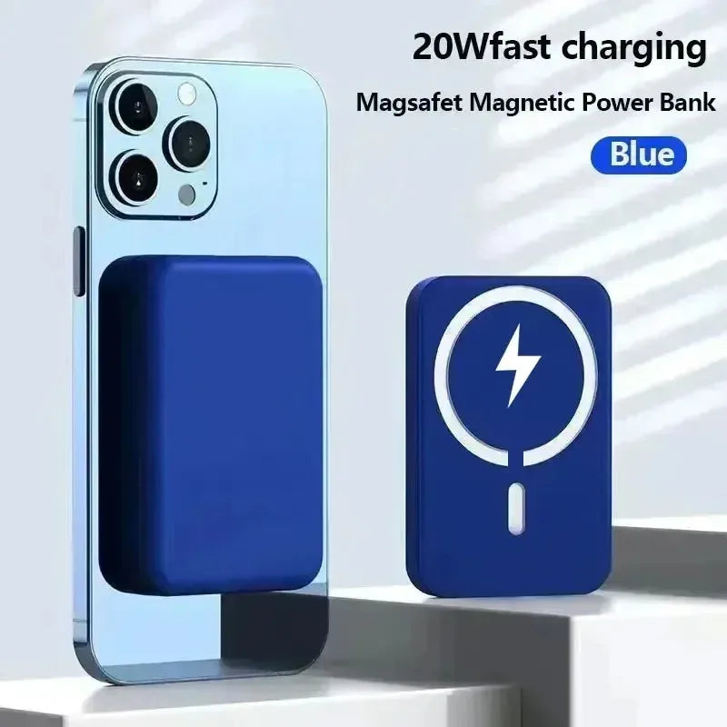 50,000mAh Magnetic Power Bank – 20W Fast Charging, Wireless & USB-C External Battery Pack for iPhone 13–15, Xiaomi, Samsung