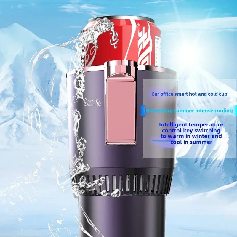 Smart Car 2-in-1 Hot & Cold Cup Holder – Fast Heating & Cooling Mini Drink Warmer & Cooler with Touchscreen Control