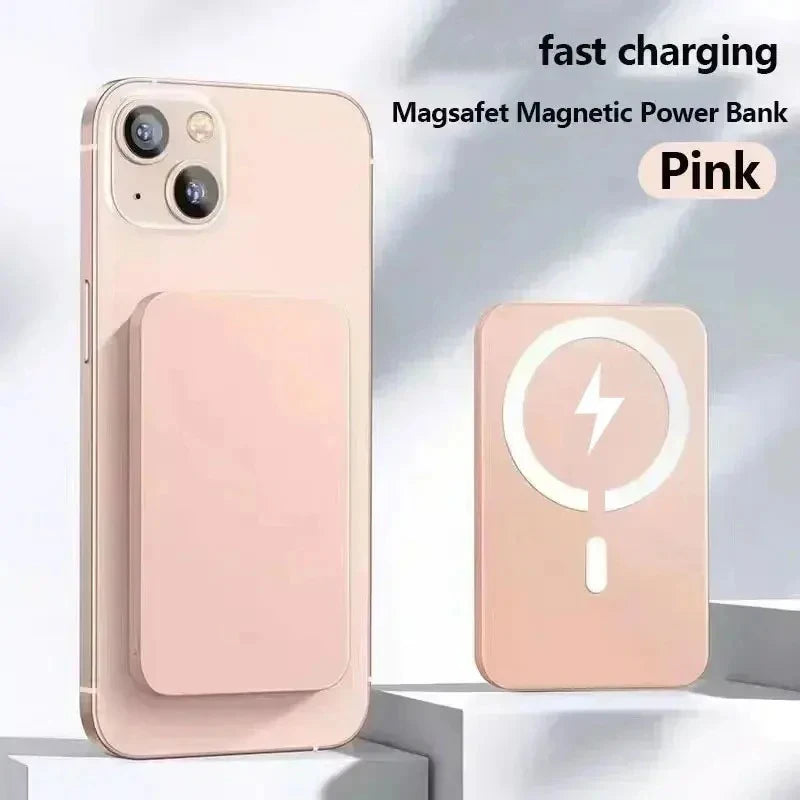 50,000mAh Magnetic Power Bank – 20W Fast Charging, Wireless & USB-C External Battery Pack for iPhone 13–15, Xiaomi, Samsung